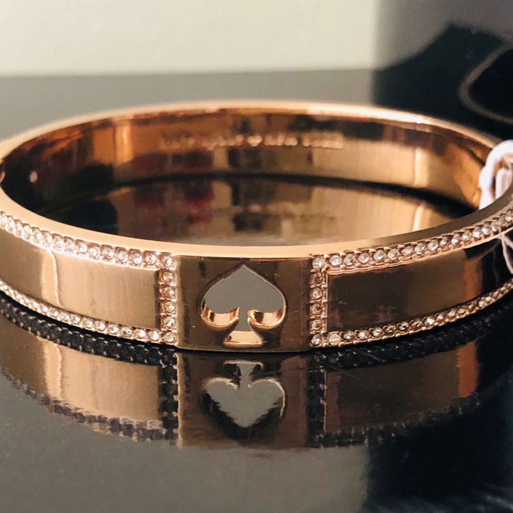 🎀Kate Spade ♠️ Hole Punch 10MM Rose gold Bangle